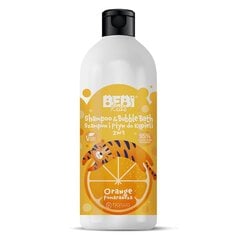 Shampoo- ja kylpyvoide Barwa Bebi Kids Shampoo & Bubble Bath 2in1 Orange, 500ml hinta ja tiedot | Lasten ja äitiysajan kosmetiikka | hobbyhall.fi
