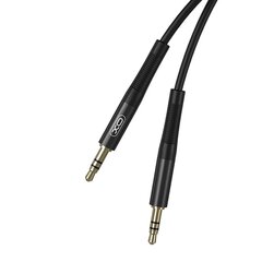 XO cable audio NB-R175A jack 3,5mm - jack 3,5mm 1,0 m black hinta ja tiedot | Puhelinkaapelit | hobbyhall.fi