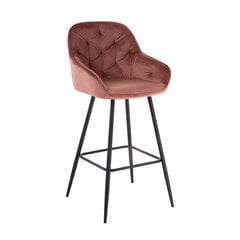 Baarijakkara BRITA 53x55xH109cm, roosa sametti hinta ja tiedot | Ruokapöydän tuolit | hobbyhall.fi