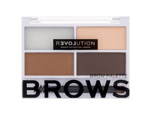Kulmaväripaletti Revolution Relove Cult Brow, 3,2 g, Medium, keskikokoinen hinta ja tiedot | Revolution Hajuvedet ja kosmetiikka | hobbyhall.fi