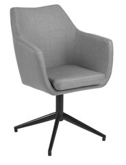 Tuoli/nojatuoli NORA 58x57xK 83,5 cm, vaaleanharmaa hinta ja tiedot | Ruokapöydän tuolit | hobbyhall.fi