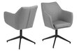Tuoli/nojatuoli NORA 58x57xK 83,5 cm, vaaleanharmaa hinta ja tiedot | Ruokapöydän tuolit | hobbyhall.fi