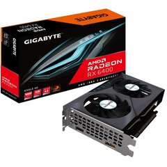 Näytönohjain, GIGABYTE, AMD Radeon RX 6400, GV-R64EAGLE-4GD hinta ja tiedot | Gigabyte Tietokoneet ja pelaaminen | hobbyhall.fi