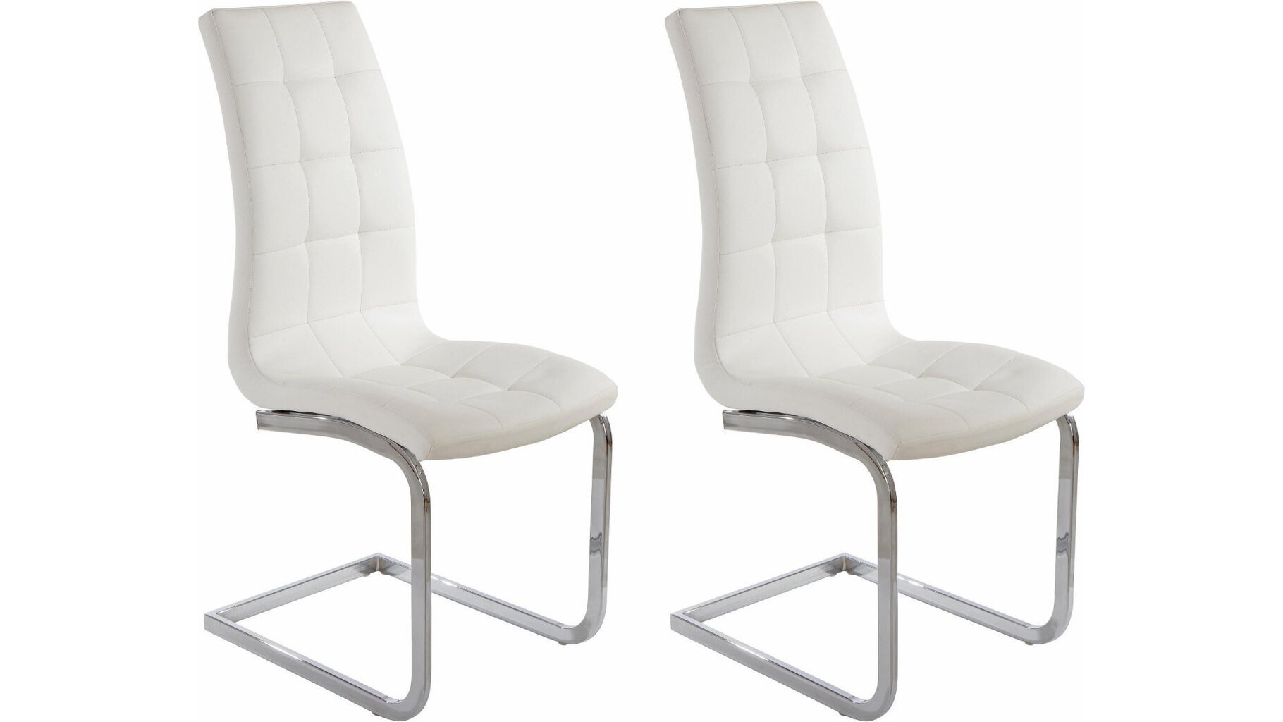 Bruno-tuolit 2 kpl, valkoinen hinta ja tiedot | Ruokapöydän tuolit | hobbyhall.fi