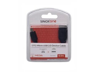 USB 2.0 - USB Micro OTG kaapeli SINOX SOC4950, 0,1 m hinta ja tiedot | Puhelinkaapelit | hobbyhall.fi