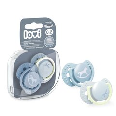 Lovi Baby Shower Boy -silikonitutti, 0 - 2 kk, 2 kpl / pakkaus hinta ja tiedot | Tutit | hobbyhall.fi