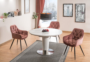 Signal Meble Cherry 2 tuolin setti, keltainen hinta ja tiedot | Ruokapöydän tuolit | hobbyhall.fi