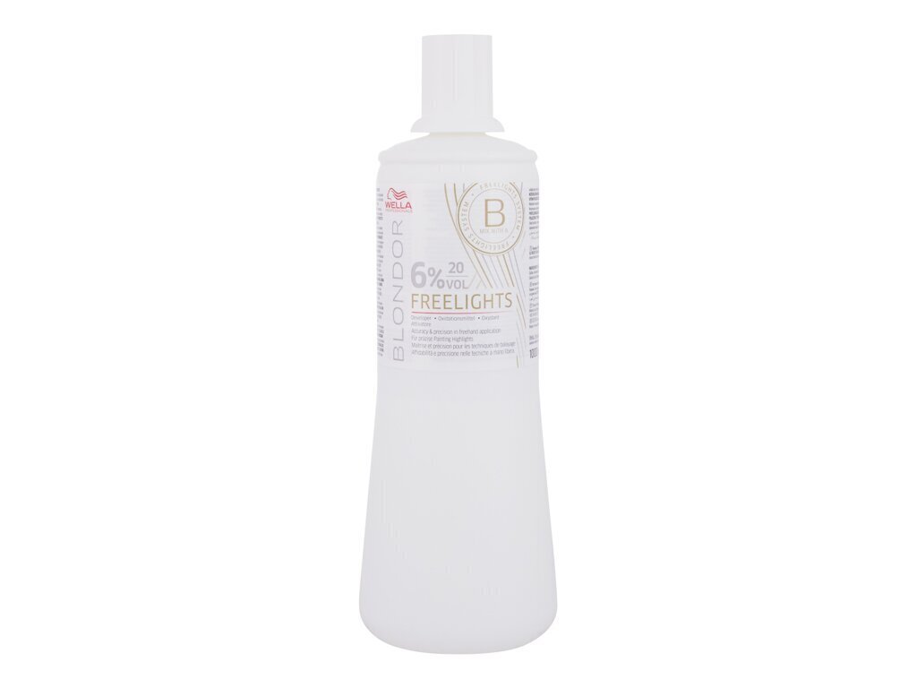 Wella Professional Blondor Freelights 6% Developer - Hair color hiusväri 1000ml hinta ja tiedot | Hiusvärit | hobbyhall.fi