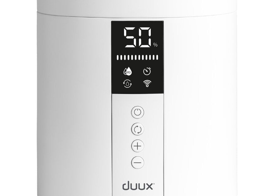 Duux Humidifier Gen 2 Beam Mini Smart 20 W, vesisäiliön tilavuus 3 L, sopii enintään 30 m²:n huoneisiin, ultraääni, ilmankostutuskapasiteetti 300 ml/h, valkoinen hinta ja tiedot | Ilmanpuhdistimet | hobbyhall.fi