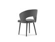 4-tuolin setti Windsor and Co Elpis, tummanharmaa hinta ja tiedot | Ruokapöydän tuolit | hobbyhall.fi