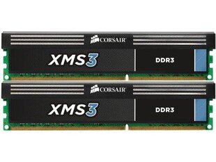 Corsair XMS3, 8GB (2x4GB), DDR3, 1333MHz hinta ja tiedot | Corsair Tietokoneet ja pelaaminen | hobbyhall.fi