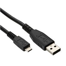 USB-liitäntäkaapeli, USB A - Micro USB B, 0,6 m, CU, AWG28, 2 x suojattu, M/M, UL, musta hinta ja tiedot | Kaapelit ja adapterit | hobbyhall.fi