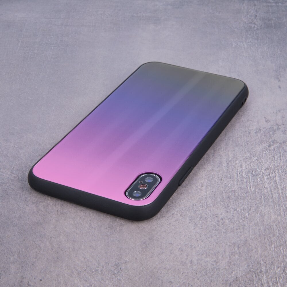 Aurora Glass case for Samsung Galaxy A32 4G pink black hinta ja tiedot | Puhelimen kuoret ja kotelot | hobbyhall.fi