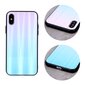 Aurora Glass case for Samsung Galaxy A22 4G blue-pink hinta ja tiedot | Puhelimen kuoret ja kotelot | hobbyhall.fi