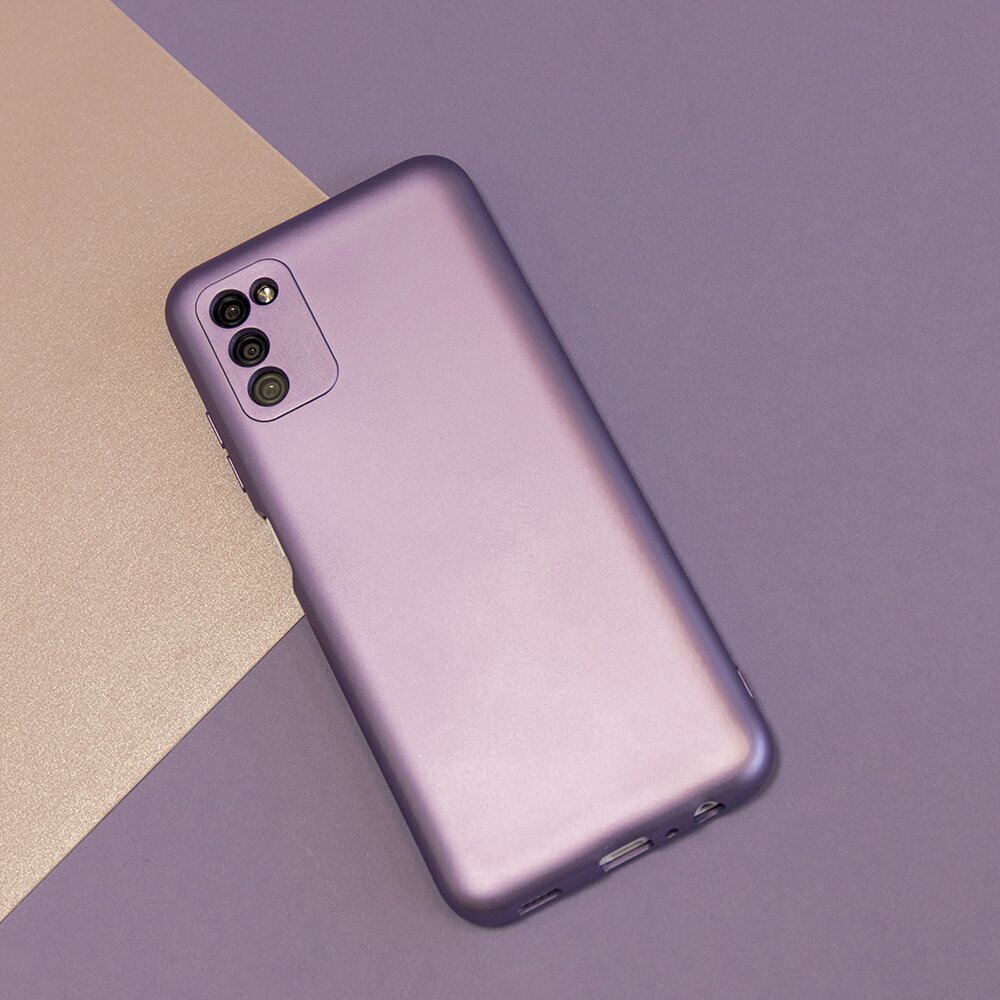 Metallic case for Samsung Galaxy A03S violet hinta ja tiedot | Puhelimen kuoret ja kotelot | hobbyhall.fi