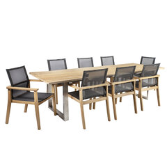 Ruokailuryhmä NAUTICA pöytä ja 8 tuolia hinta ja tiedot | Puutarhakalusteet | hobbyhall.fi