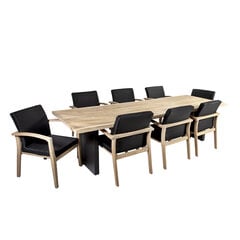 Ruokailuryhmä ROYAL pöytä ja 8 tuolia hinta ja tiedot | Puutarhakalusteet | hobbyhall.fi