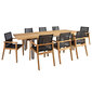 Ruokapöydän setti NAUTICA laajennettava pöytä ja 8 tuolia hinta ja tiedot | Puutarhakalusteet | hobbyhall.fi