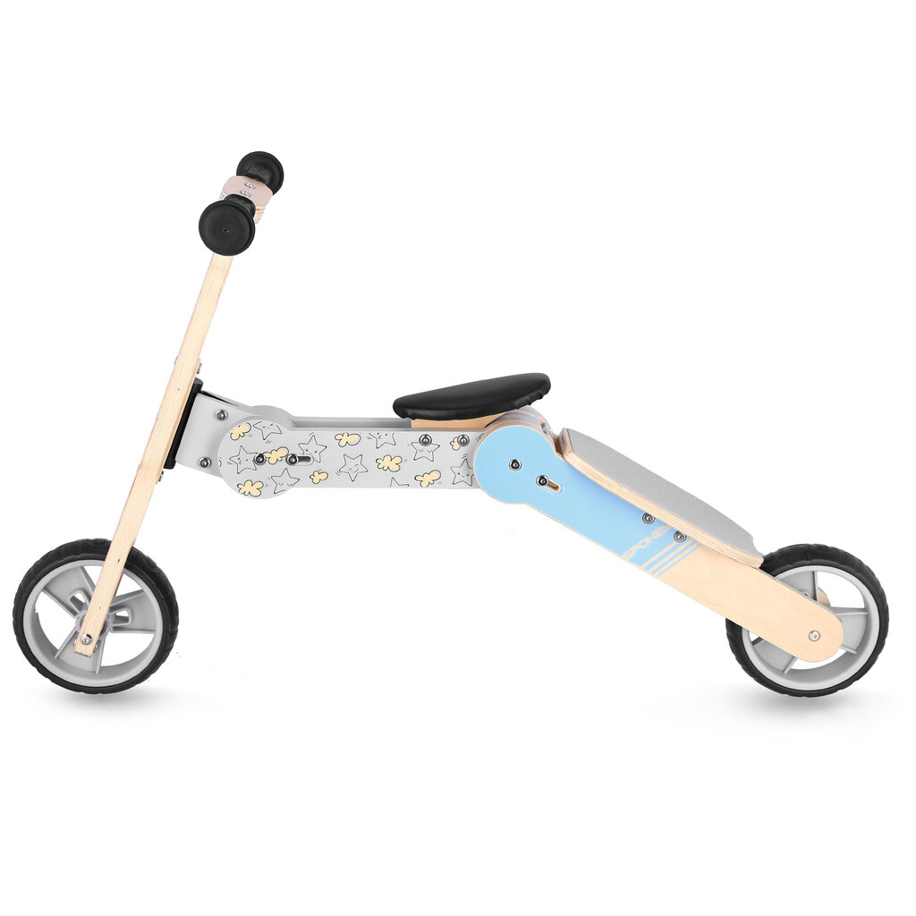 Balance bike-Potkulauta Spokey 2in1 Woo-Ride Multi, sininen/ruskea hinta ja tiedot | Potkupyörät | hobbyhall.fi