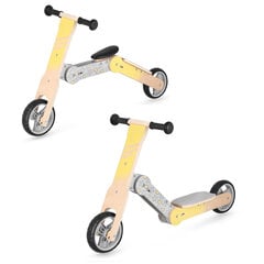 Spokey 2in1 Woo-Ride Multi Potkupyörä, keltainen/ruskea hinta ja tiedot | Potkupyörät | hobbyhall.fi
