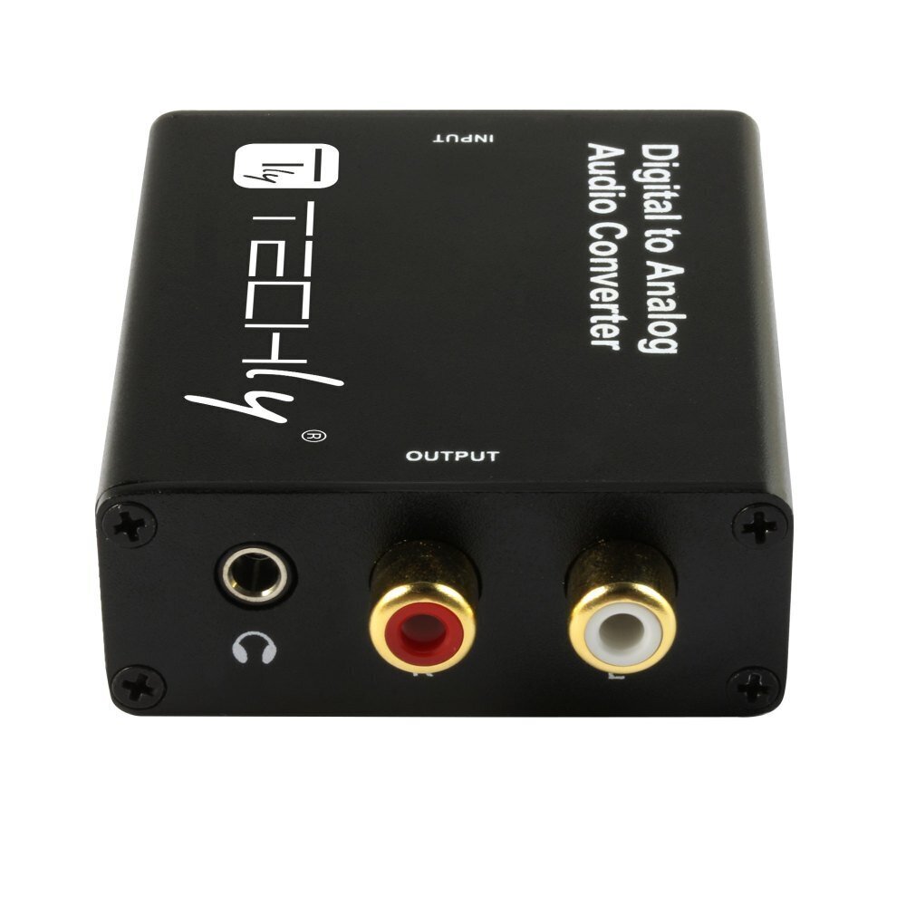 Audiosignaalin muunnin Techly DAC Toslink Coaxial analogiseen RCA L/R i 3,5mm hinta ja tiedot | Koteloiden lisätarvikkeet | hobbyhall.fi