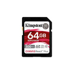 Kingston Canvas React Plus SD 64 Gt hinta ja tiedot | Puhelimen muistikortit | hobbyhall.fi