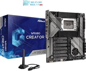 ASRock WRX80 Creator R2.0, EATX, sWRX8, DDR4 hinta ja tiedot | Emolevyt | hobbyhall.fi