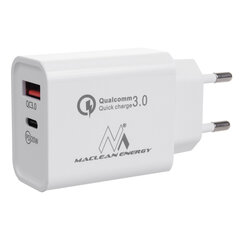 Maclean 20W, PD, MCE485W, Quick Charge hinta ja tiedot | Maclean Matkapuhelimet ja tarvikkeet | hobbyhall.fi