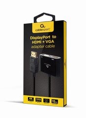 Gembird DisplayPort male to HDMI female hinta ja tiedot | Adapterit | hobbyhall.fi
