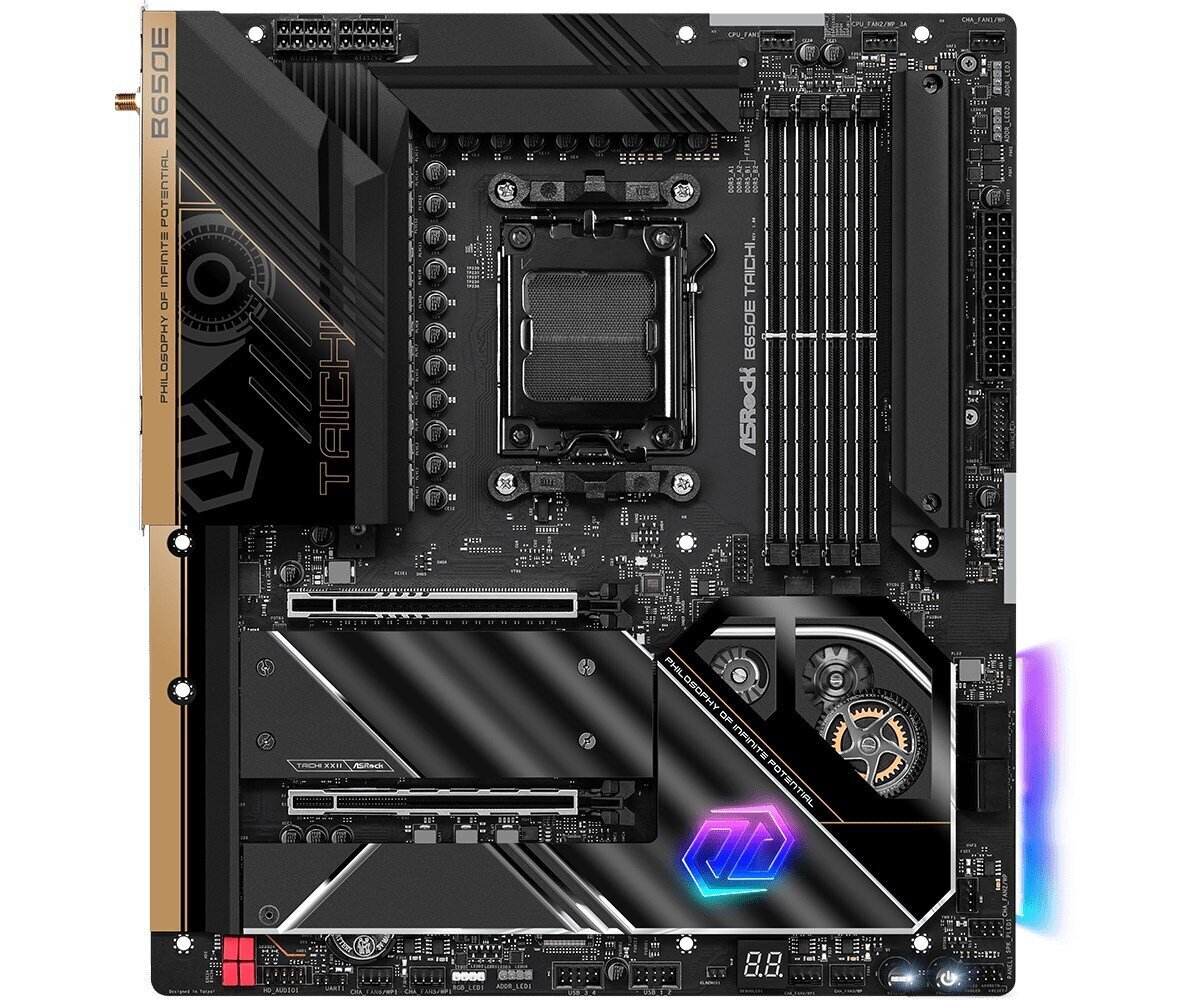 ASRock B650E Taichi, EATX, AM5, DDR5, WiFi hinta ja tiedot | Emolevyt | hobbyhall.fi