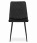 4-tuolisetti Turin, musta hinta ja tiedot | Ruokapöydän tuolit | hobbyhall.fi