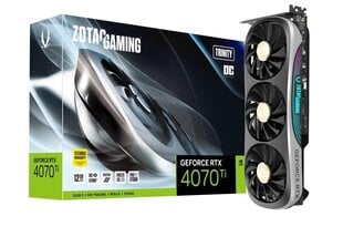 Zotac GAMING GeForce RTX 4070 Trinity OC (ZT-D40710J-10P) hinta ja tiedot | Zotac Tietokoneet ja pelaaminen | hobbyhall.fi