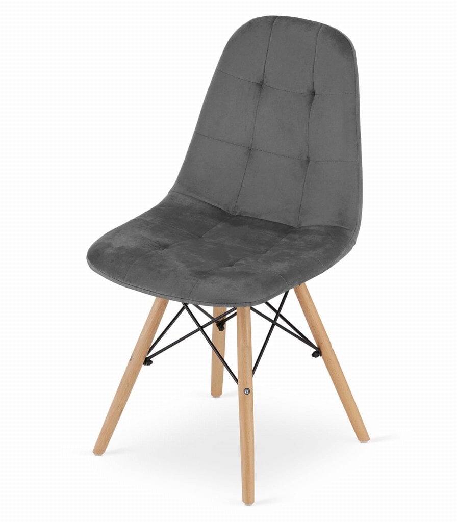 Dumo 4 tuolin setti, harmaa hinta ja tiedot | Ruokapöydän tuolit | hobbyhall.fi