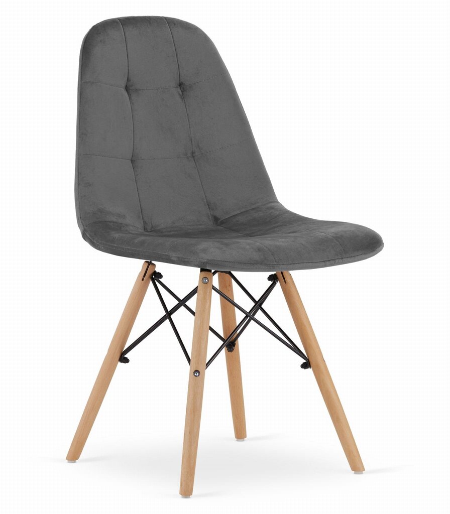 Dumo 4 tuolin setti, harmaa hinta ja tiedot | Ruokapöydän tuolit | hobbyhall.fi