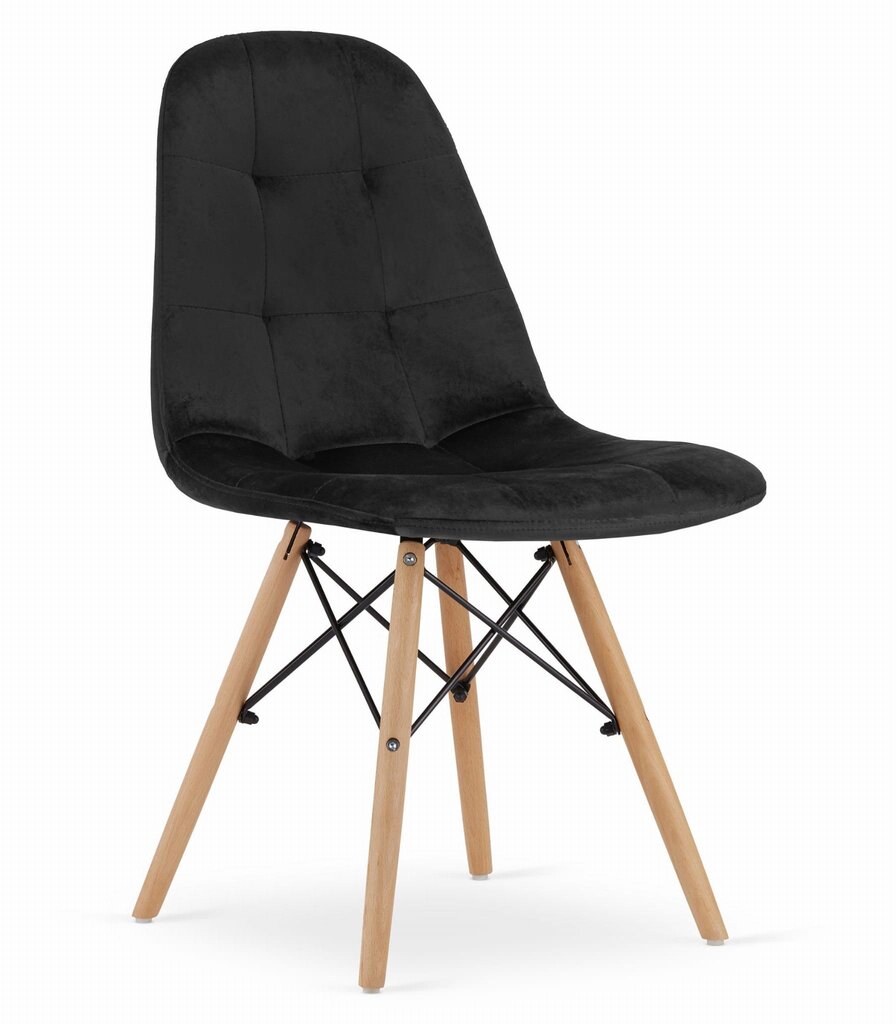 Dumo 4 tuolin setti, musta hinta ja tiedot | Ruokapöydän tuolit | hobbyhall.fi