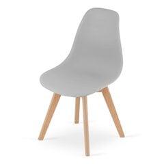 4-tuolisetti Kito, harmaa hinta ja tiedot | Ruokapöydän tuolit | hobbyhall.fi