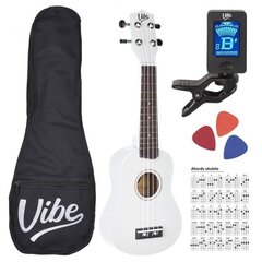 Sopraano ukulelesetti VIBE UK21, valkoinen hinta ja tiedot | Kitarat | hobbyhall.fi