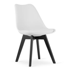 4-osainen tuolisarja K330, valkoinen/musta hinta ja tiedot | Ruokapöydän tuolit | hobbyhall.fi