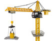 Lean toys Crane R/C kaukosäätimellä, korkeus 183 cm, 2 tasoa. hinta ja tiedot | Kehittävät lelut | hobbyhall.fi