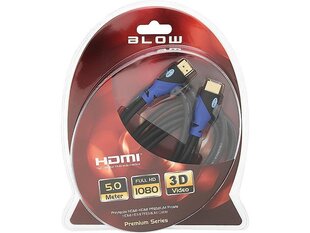 HDMI – HDMI Blow Blue -kaapeli 5m hinta ja tiedot | Kaapelit ja adapterit | hobbyhall.fi