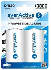 everActive D "Ready to use" paristot hinta ja tiedot | Paristot | hobbyhall.fi