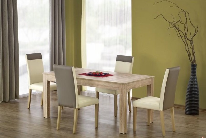 Seweryn -jatkettava ruokapöytä, 160-300 x 90 x 76 cm hinta ja tiedot | Ruokapöydät | hobbyhall.fi
