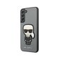 Karl Lagerfeld case for Samsung Galaxy S22 Plus KLHCS22MOKPG hard case silver Saffiano Iconic Patch hinta ja tiedot | Puhelimen kuoret ja kotelot | hobbyhall.fi