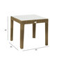 Lisäpöytä WICKER 50x50xH45cm, beige hinta ja tiedot | Puutarhapöydät | hobbyhall.fi