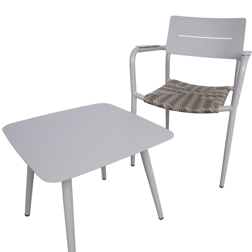 Parvekesarja COCORA pöytä ja 2 tuolia, ruskea hinta ja tiedot | Puutarhakalusteet | hobbyhall.fi