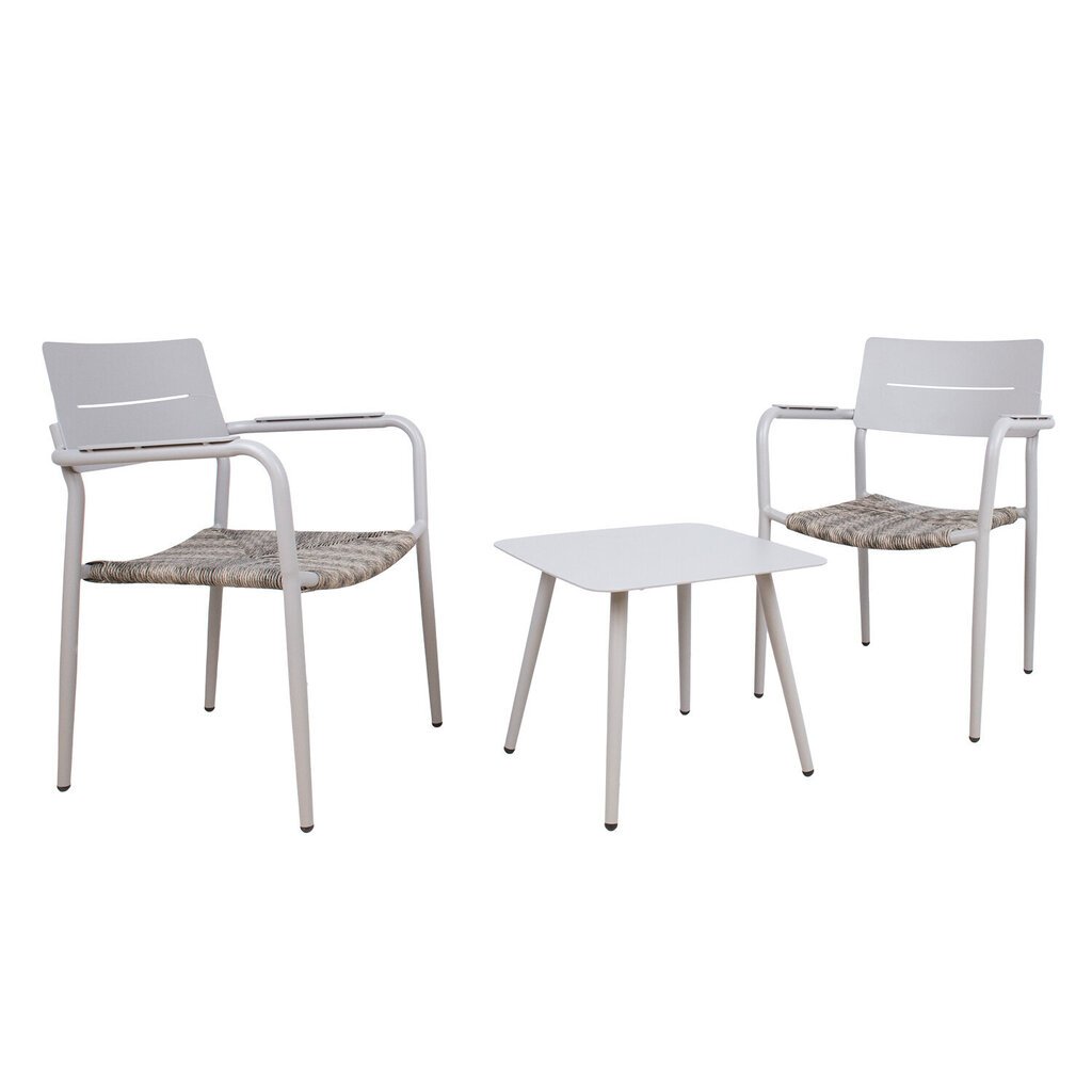 Parvekesarja COCORA pöytä ja 2 tuolia, ruskea hinta ja tiedot | Puutarhakalusteet | hobbyhall.fi