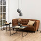 Sohvapöydät 2 kpl INFINITY, 50x50xH45cm, musta marmori hinta ja tiedot | Sohvapöydät | hobbyhall.fi