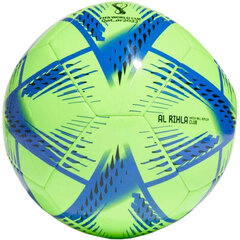 Jalkapallo Adidas Al Rihla Club Ball H57785, vihreä/sininen hinta ja tiedot | Jalkapallot | hobbyhall.fi