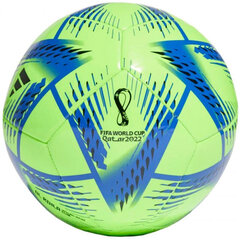 Jalkapallo Adidas Al Rihla Club Ball H57785, vihreä/sininen hinta ja tiedot | Jalkapallot | hobbyhall.fi