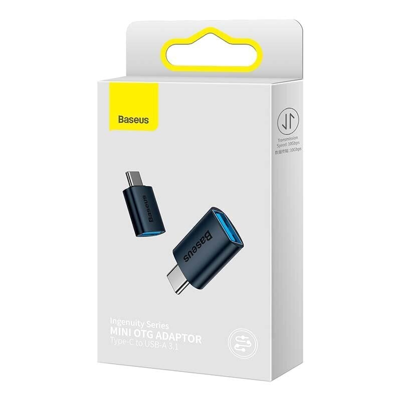 Baseus Ingenuity USB-C to USB-A adapter OTG (blue) hinta ja tiedot | Adapterit | hobbyhall.fi